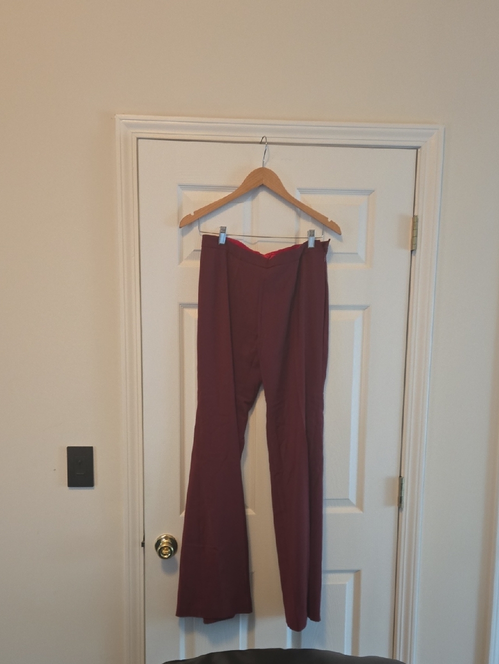 Tracy Reese Burgundy Boot Cut Pants